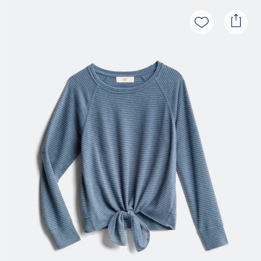 Women's Blue Striped Top